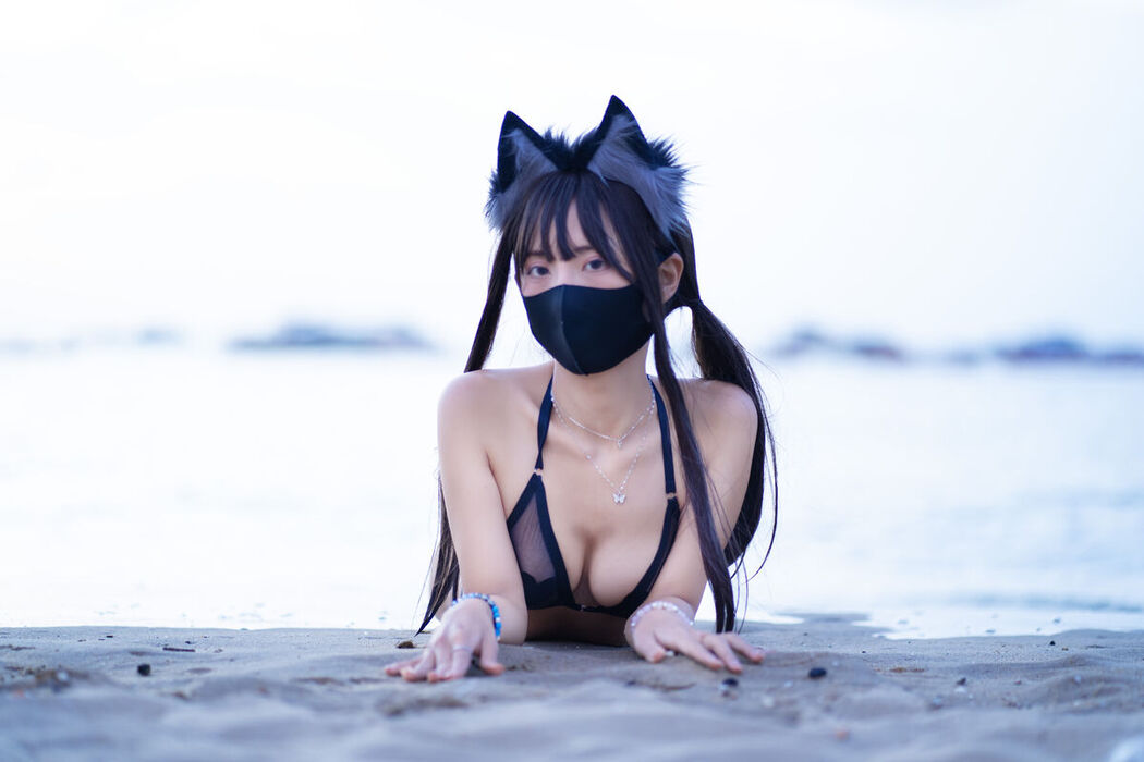 Coser@职业奶妈三水子 – 黑丝泳装