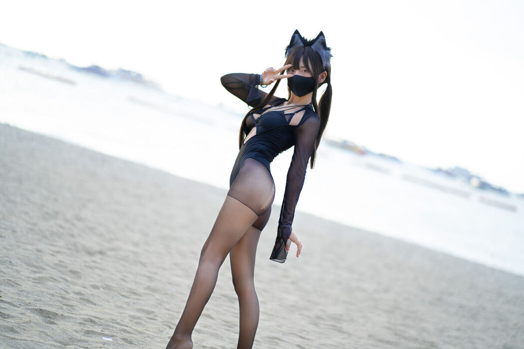 Coser@职业奶妈三水子 &#8211; 黑丝泳装