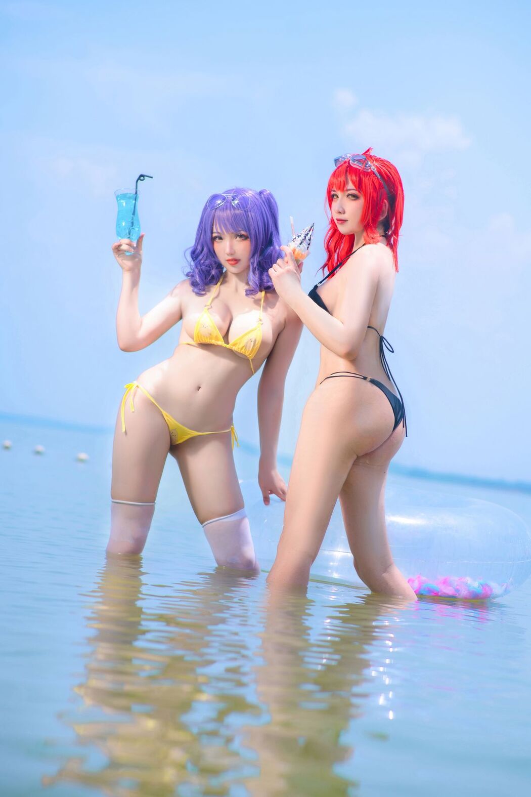 Coser@隼隼子 And 刺青Poi – 沙滩排球 (41P)
