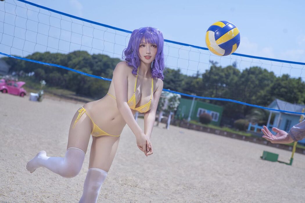 Coser@隼隼子 And 刺青Poi – 沙滩排球 (41P)