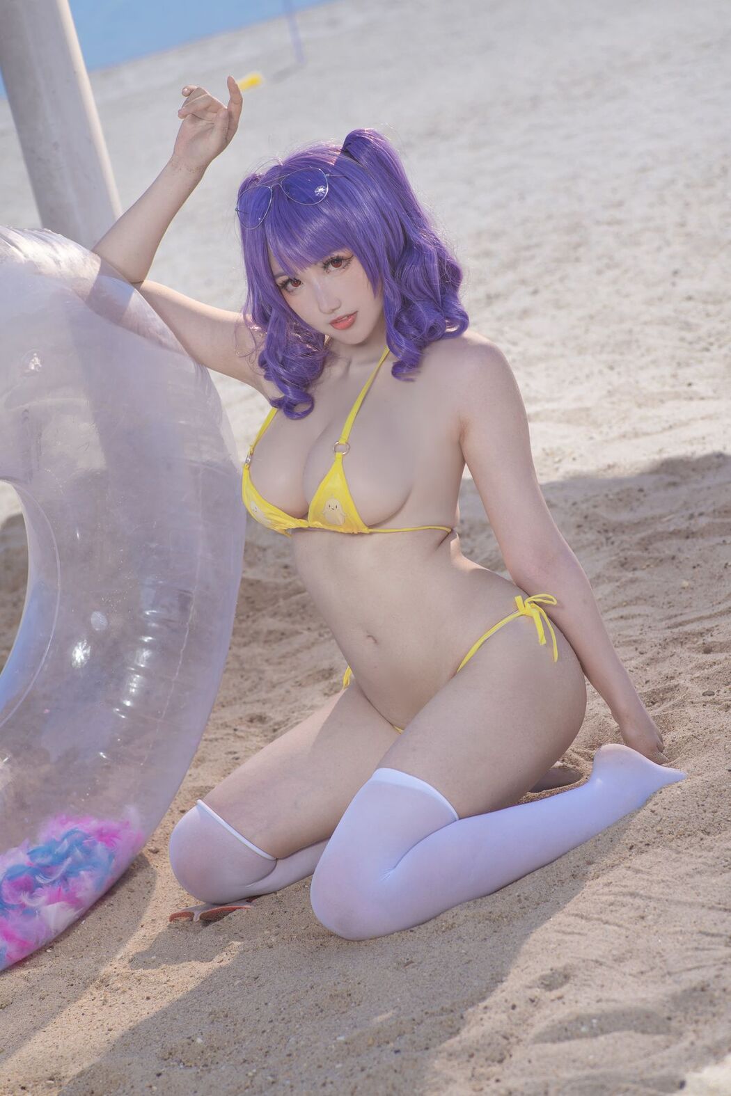 Coser@隼隼子 And 刺青Poi – 沙滩排球 (41P)