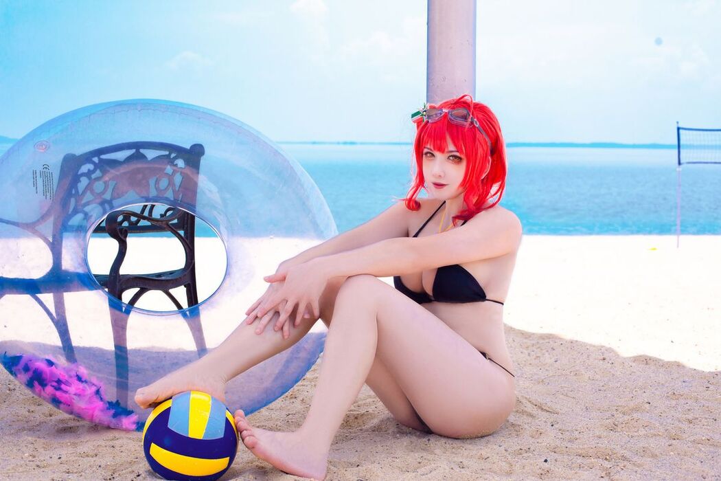 Coser@隼隼子 And 刺青Poi – 沙滩排球 (41P)