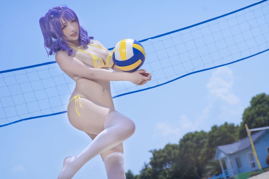 Coser@隼隼子 And 刺青Poi – 沙滩排球 (41P)