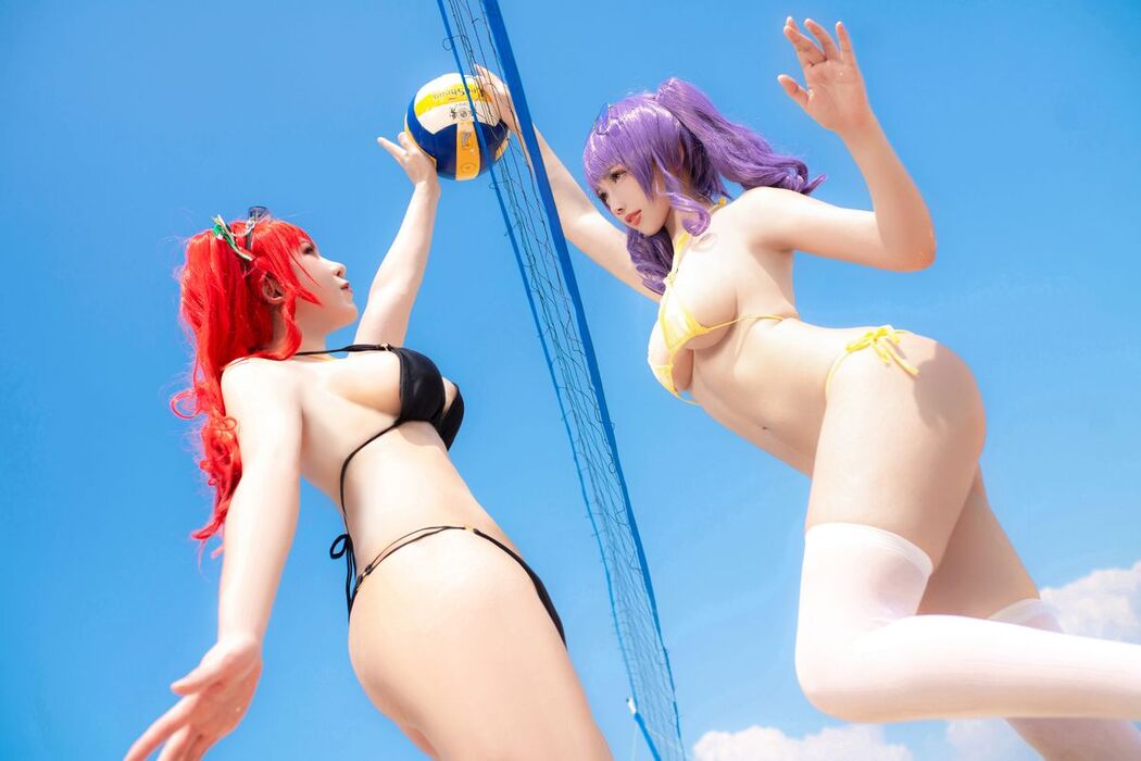Coser@隼隼子 And 刺青Poi – 沙滩排球 (41P)