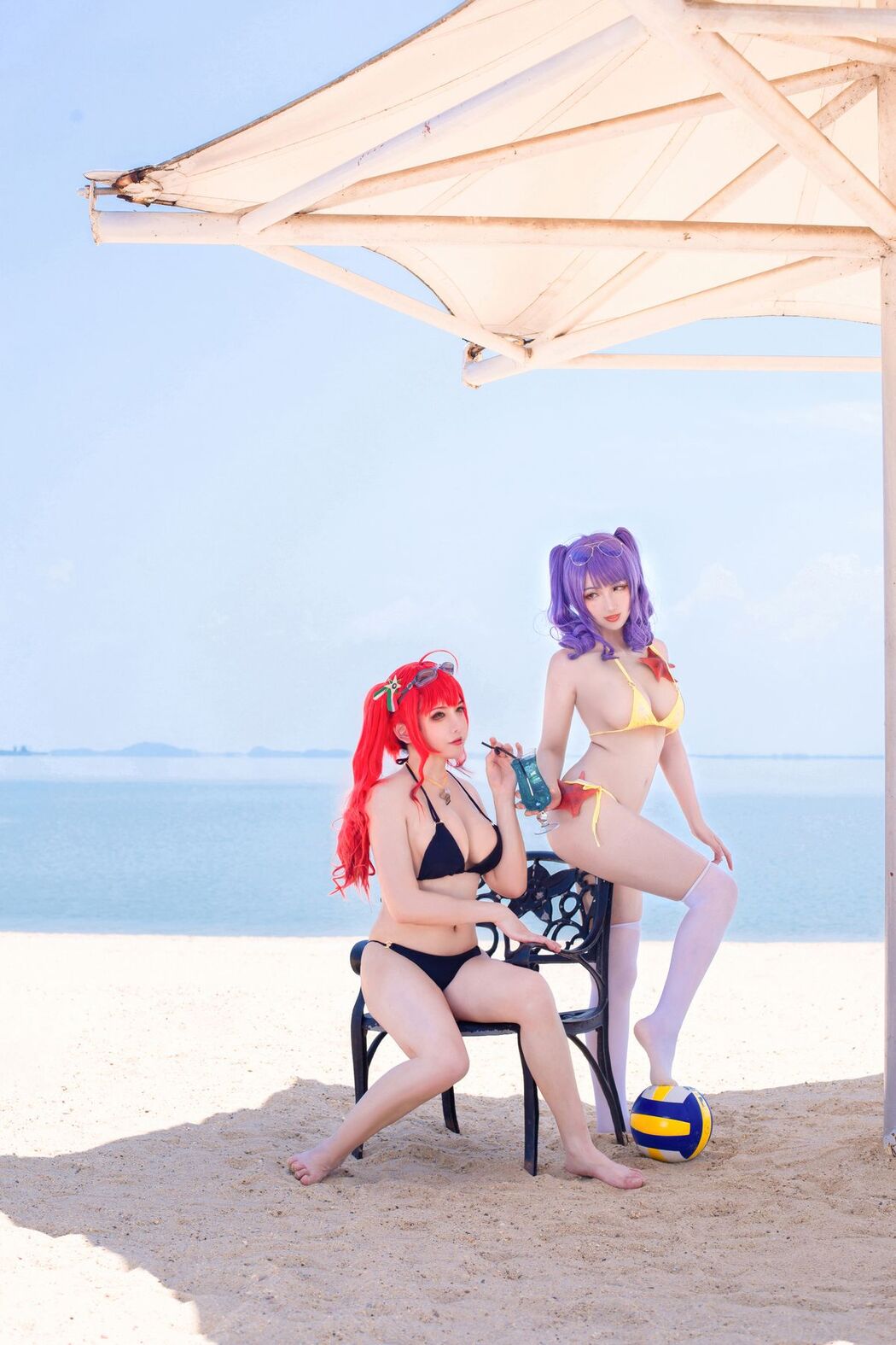 Coser@隼隼子 And 刺青Poi – 沙滩排球 (41P)