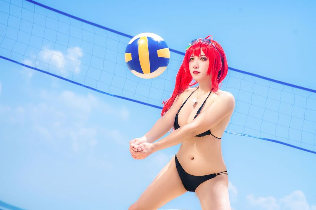 Coser@隼隼子 And 刺青Poi – 沙滩排球 (41P)