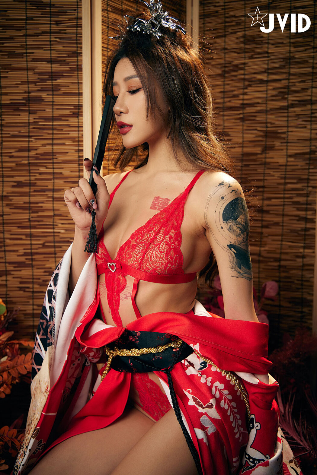 JVID Lara 雙囍 – 聖上寵幸首選 傾國傾城囍媚娘 婀娜多姿 酥胸外露 Part02 (68P)
