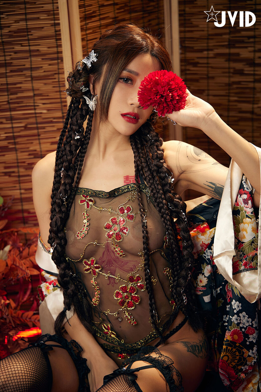 JVID Lara 雙囍 – 聖上寵幸首選 傾國傾城囍媚娘 婀娜多姿 酥胸外露 Part02 (68P)