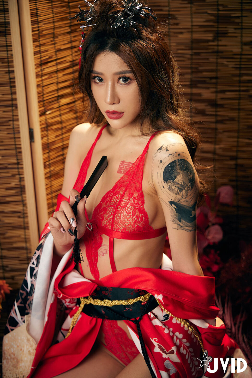 JVID Lara 雙囍 – 聖上寵幸首選 傾國傾城囍媚娘 婀娜多姿 酥胸外露 Part01 (69P)