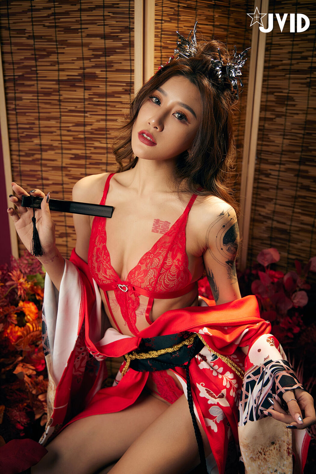JVID Lara 雙囍 – 聖上寵幸首選 傾國傾城囍媚娘 婀娜多姿 酥胸外露 Part02 (68P)
