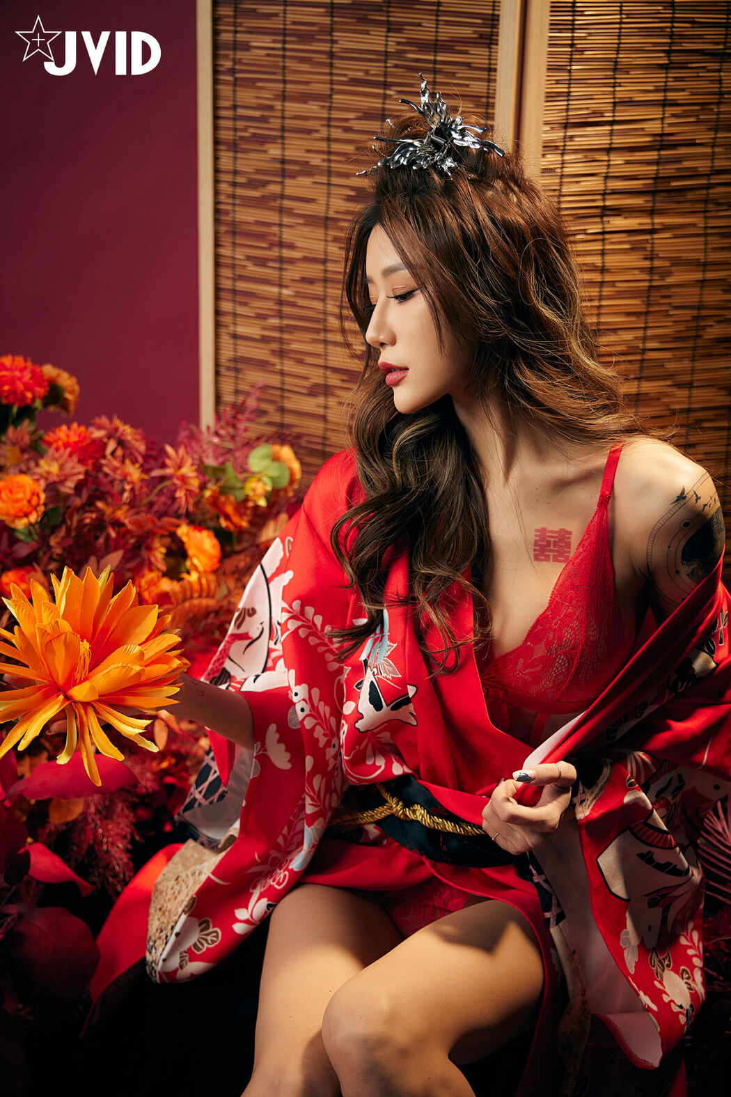JVID Lara 雙囍 – 聖上寵幸首選 傾國傾城囍媚娘 婀娜多姿 酥胸外露 Part02 (68P)