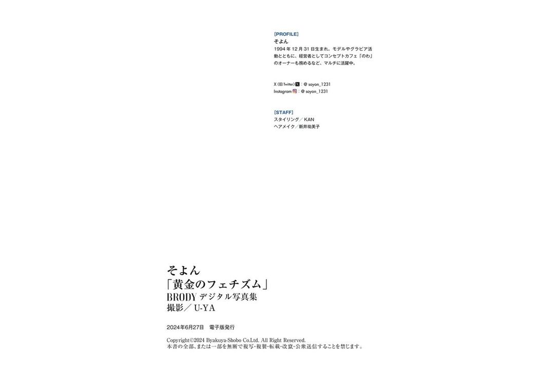 JP Soyon そよん – 黄金のフェチズム (45P)