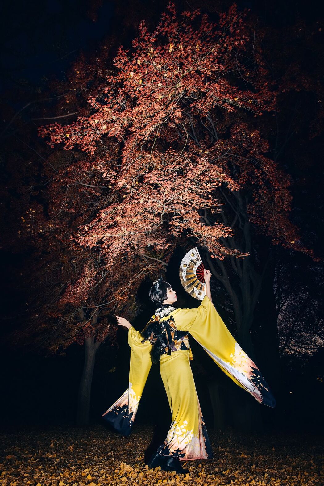 Coser@Elyeee ElyEE子 – Ginkgo Black Cat 銀杏黑貓 (24P – 1V)
