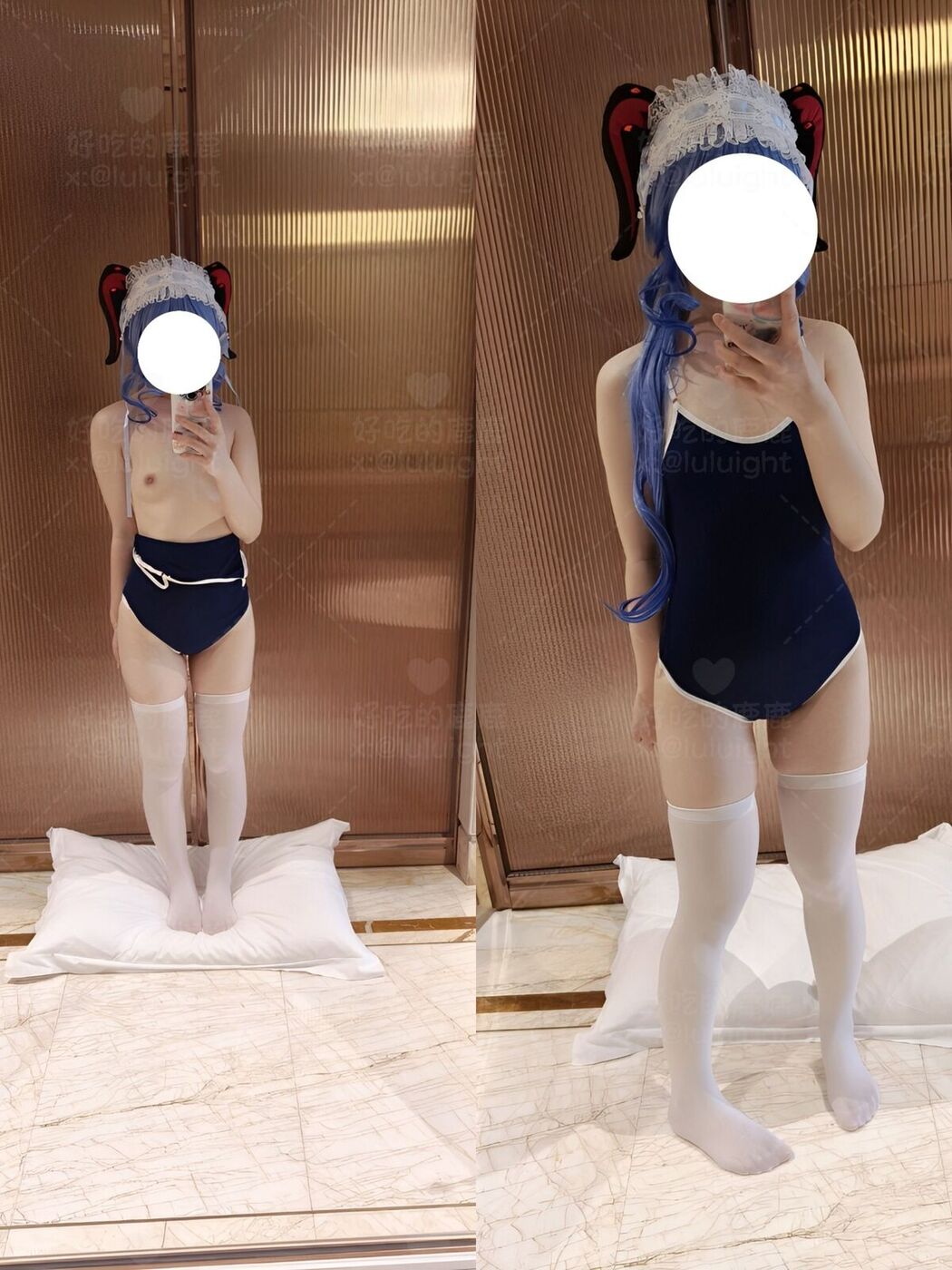 Coser@好吃的鹿鹿 And luluight – 顶级Cos白虎萝莉 私拍福利 Part05 (61P)