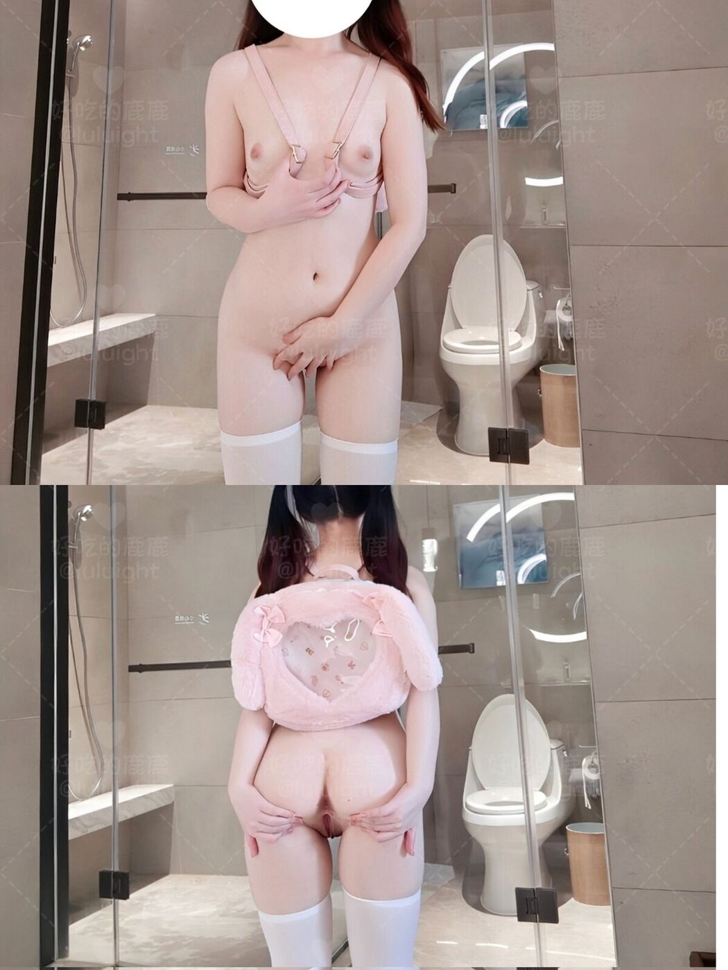 Coser@好吃的鹿鹿 And luluight – 顶级Cos白虎萝莉 私拍福利 Part01 (62P – 58V)