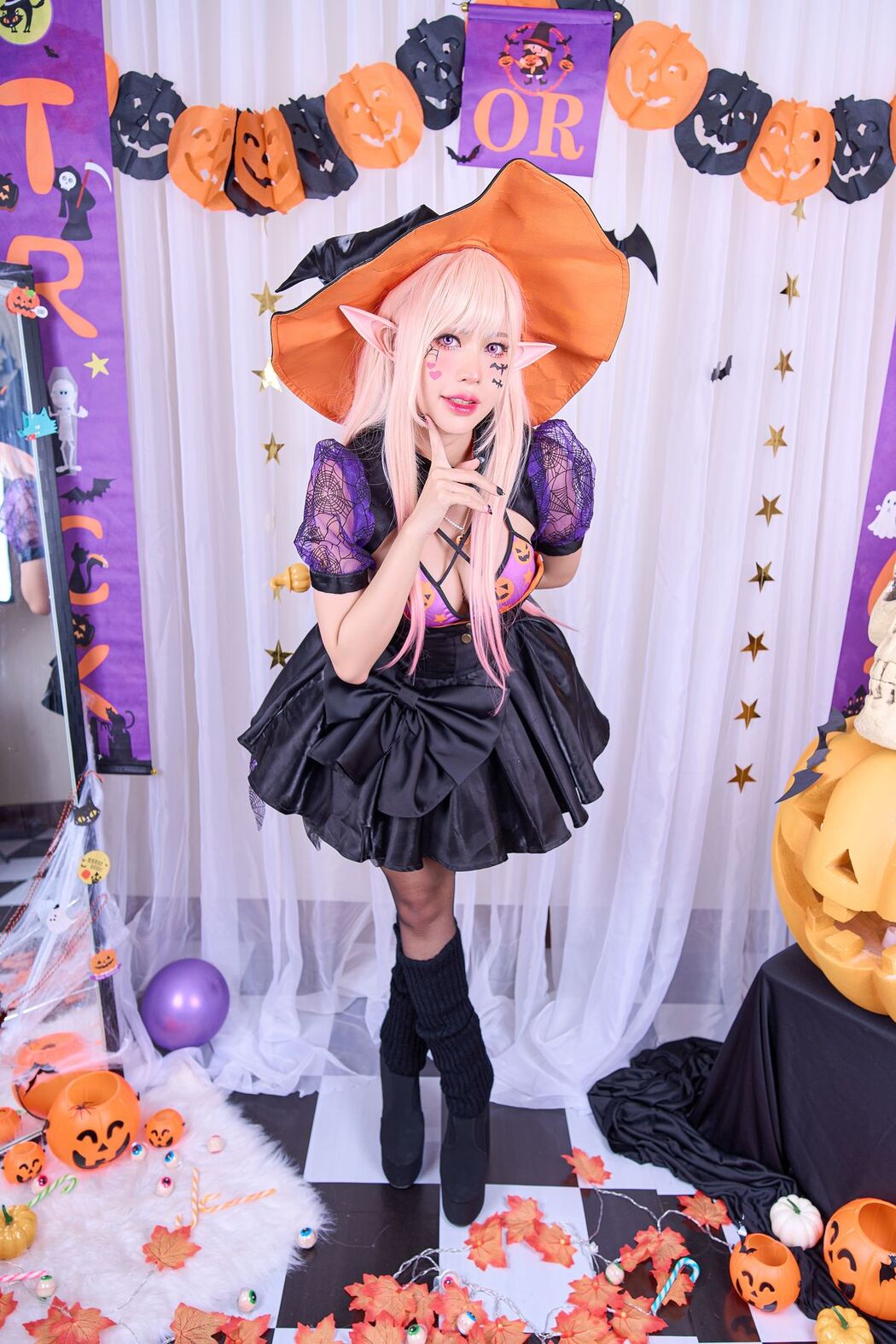 Coser@PingPing – Marin Kitagawa Halloween (45P)