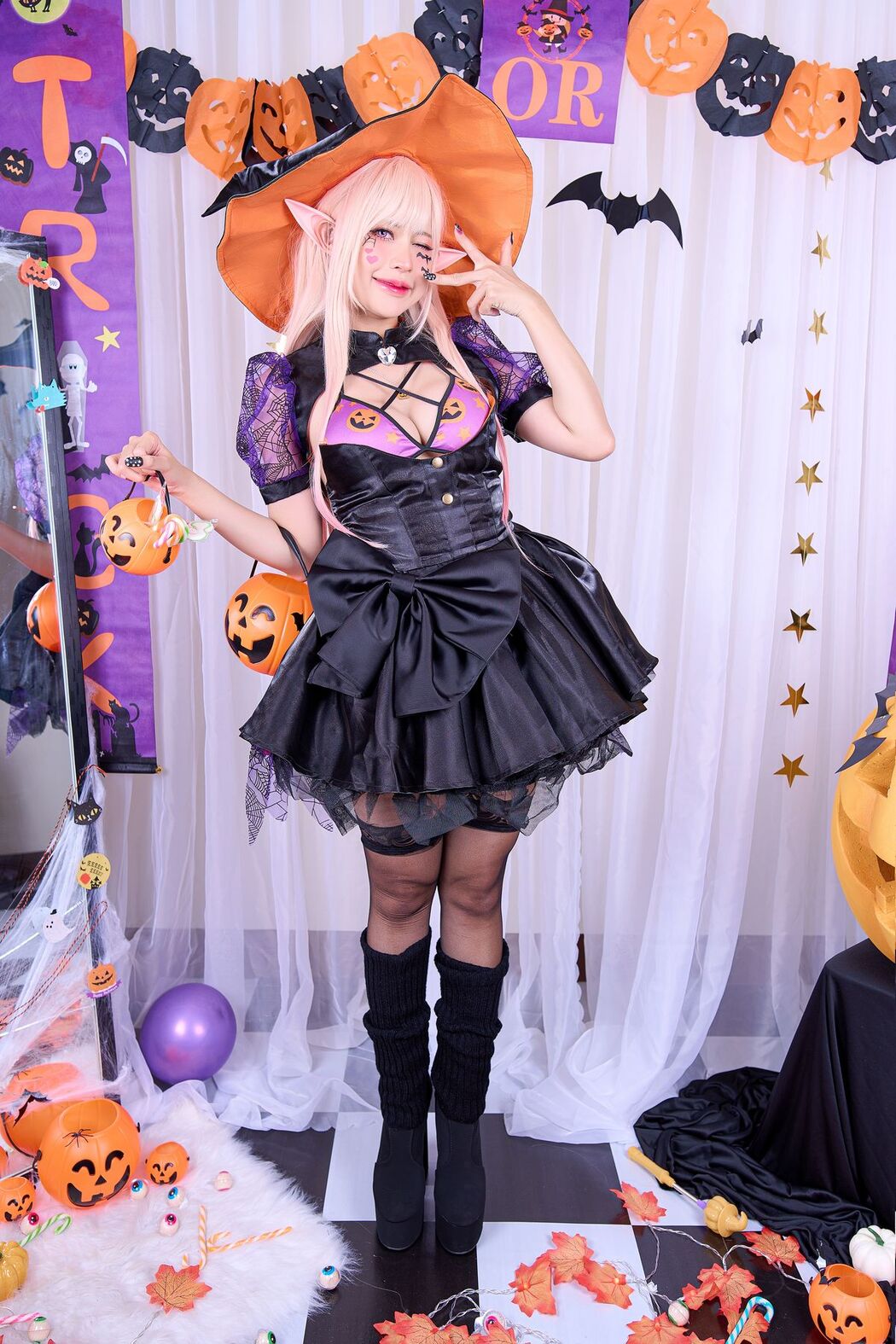 Coser@PingPing – Marin Kitagawa Halloween (45P)