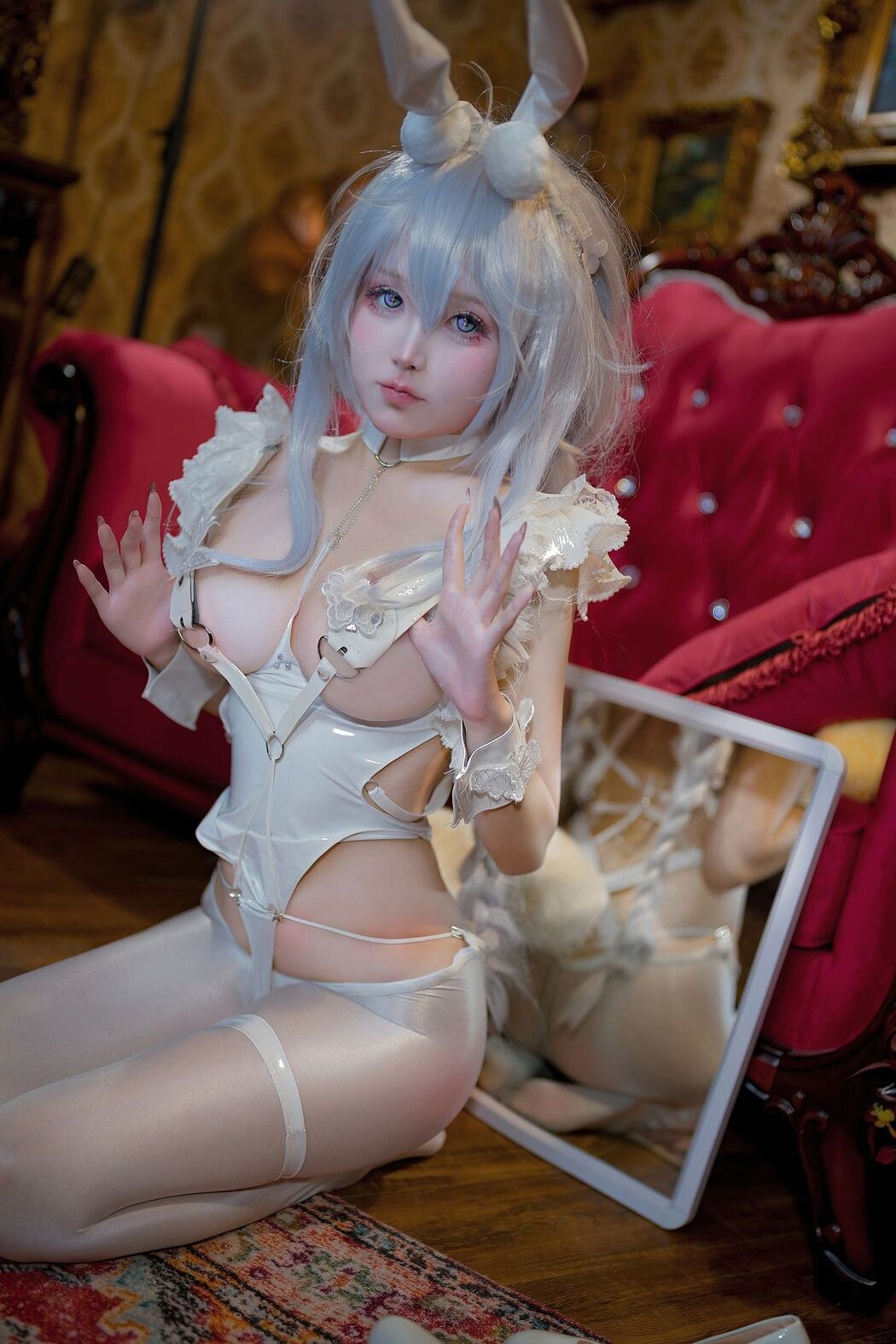 Coser@小祭漓 &#8211; 懒懒的白兔 恶毒 (41P)