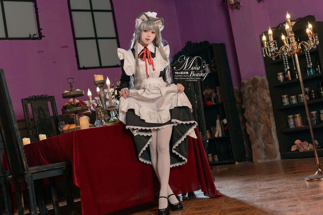 Coser@黏黏团子兔 – 2月月票特典 菲奇子女仆 (44P – 1V)