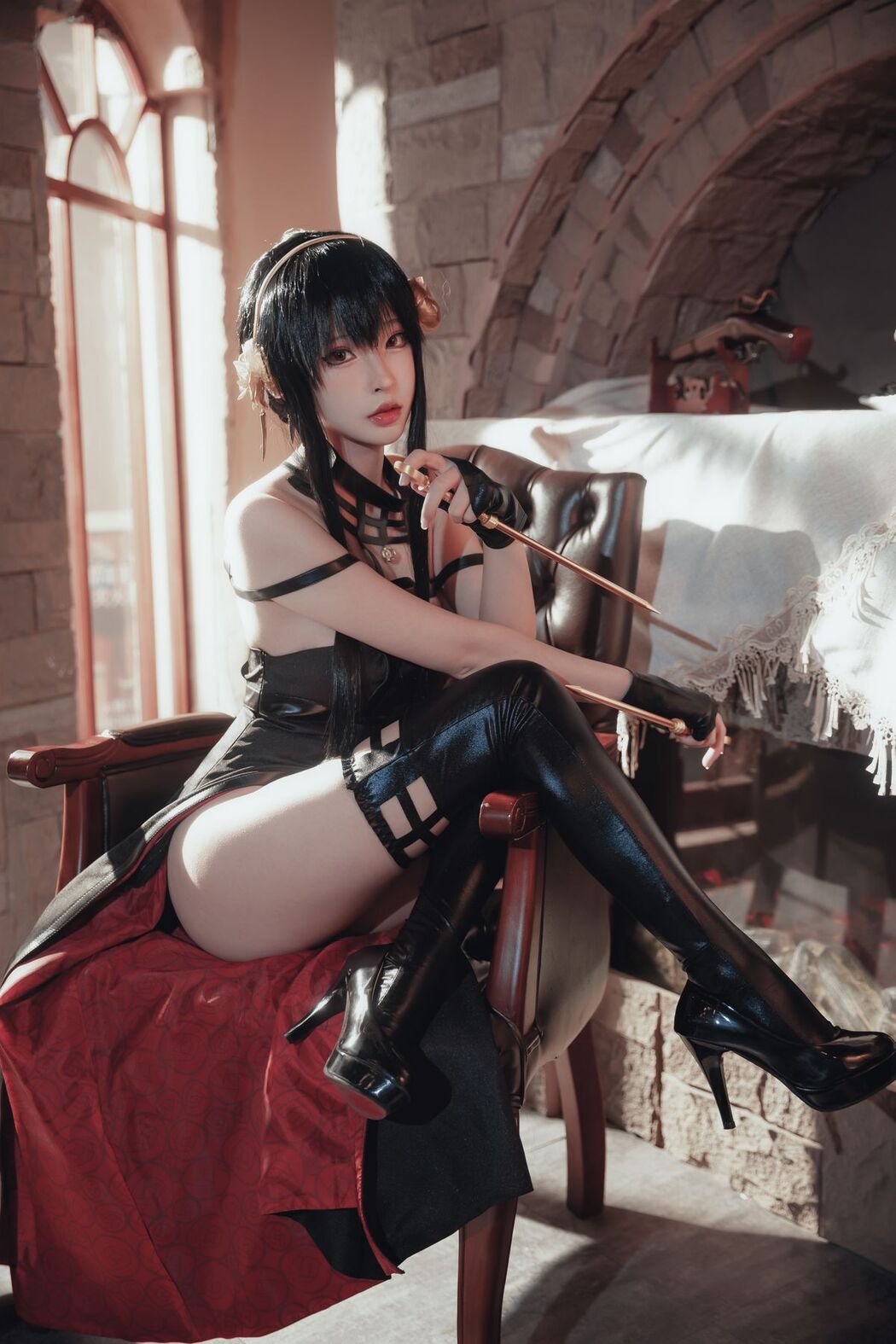 Coser@清水由乃 – 间谍过家家 约尔·福杰 战斗服 (31P)