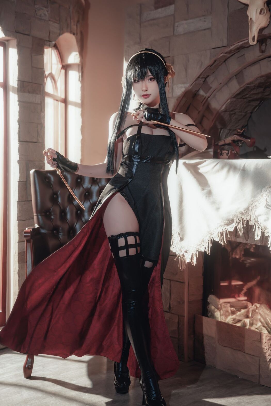 Coser@清水由乃 – 间谍过家家 约尔·福杰 战斗服 (31P)