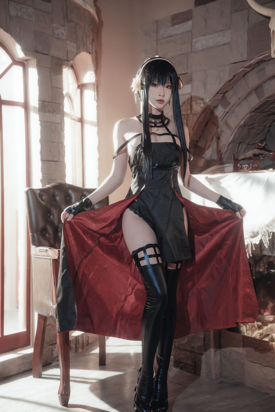 Coser@清水由乃 – 间谍过家家 约尔·福杰 战斗服 (31P)