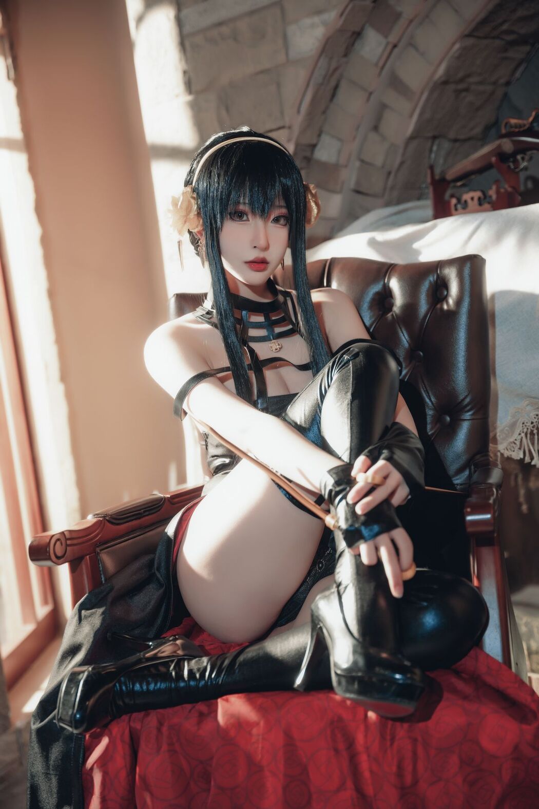 Coser@清水由乃 – 间谍过家家 约尔·福杰 战斗服 (31P)