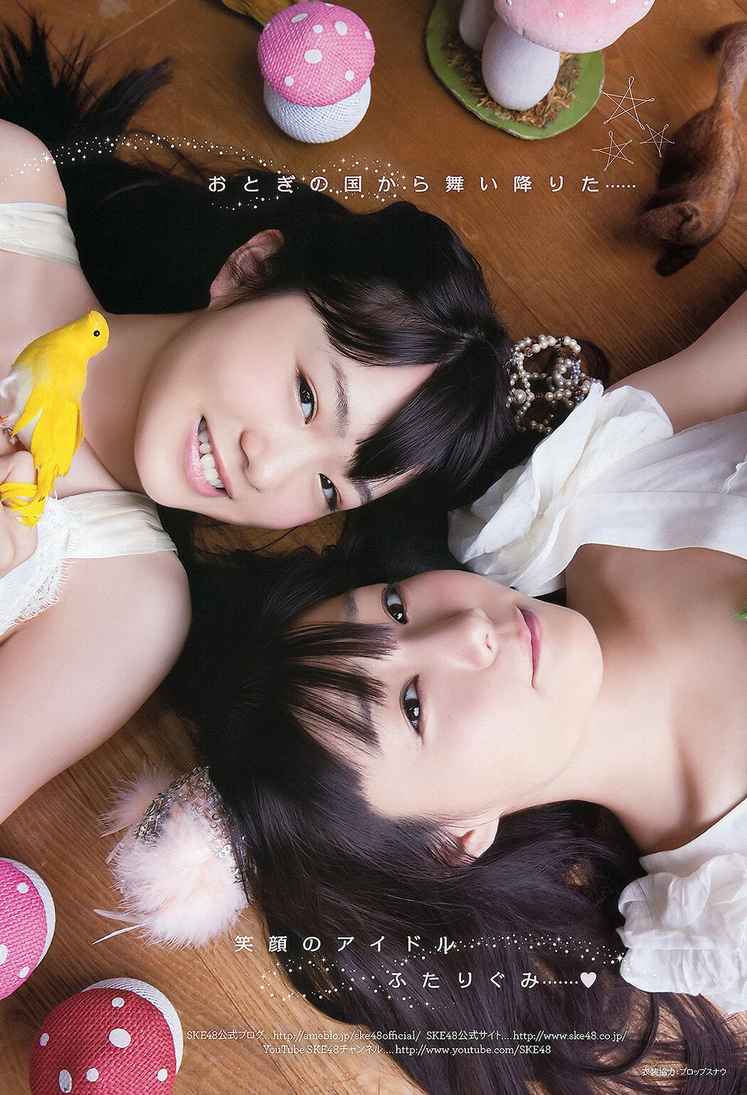 Rena Matsui 松井玲奈, Airi Furukawa 古川愛李, Shiori Ogiso 小木曽汐莉, Akari Suda 須田亜香里, Young Animal 2012 No.18