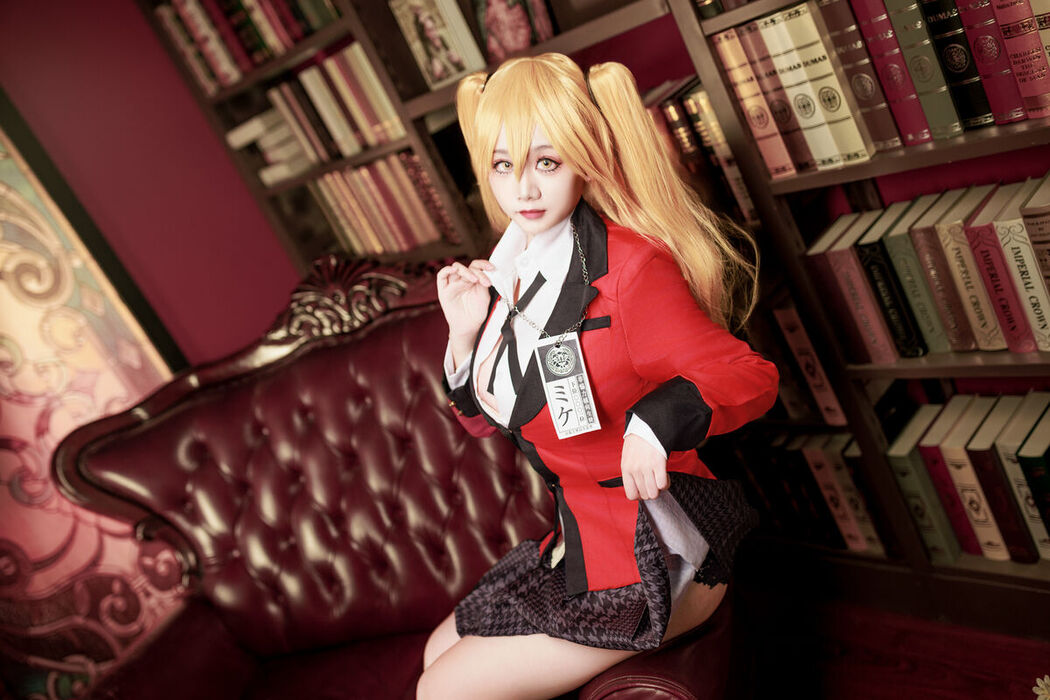 Coser@阿雪雪 – 狂赌之渊 早乙女芽亚里 制服 (90P)