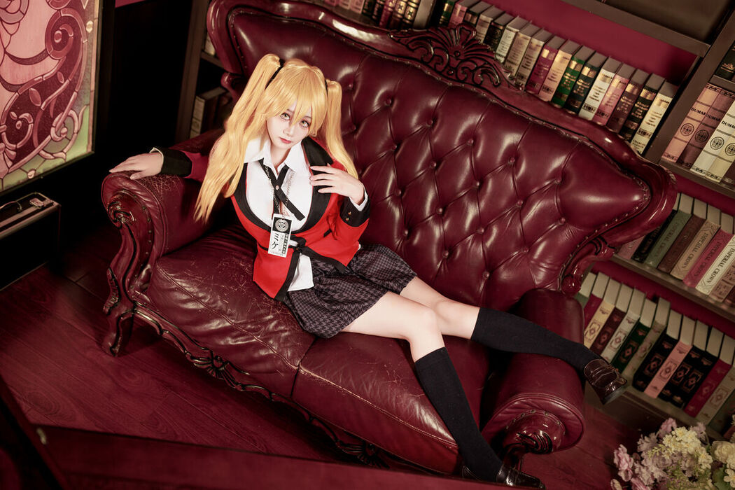 Coser@阿雪雪 – 狂赌之渊 早乙女芽亚里 制服 (90P)