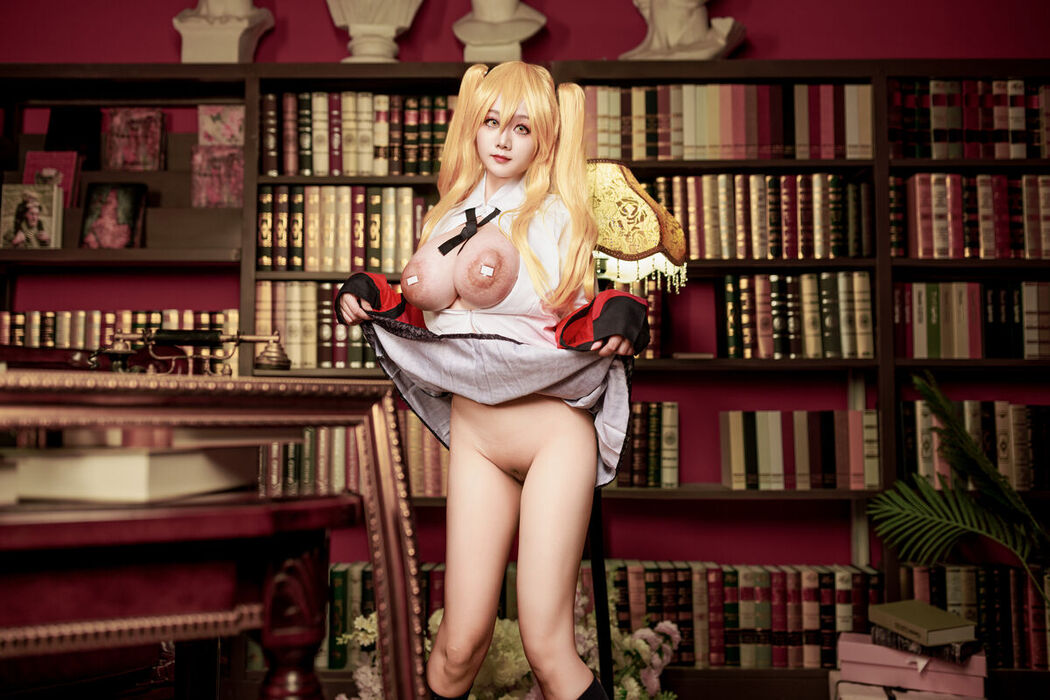 Coser@阿雪雪 – 狂赌之渊 早乙女芽亚里 制服 (90P)