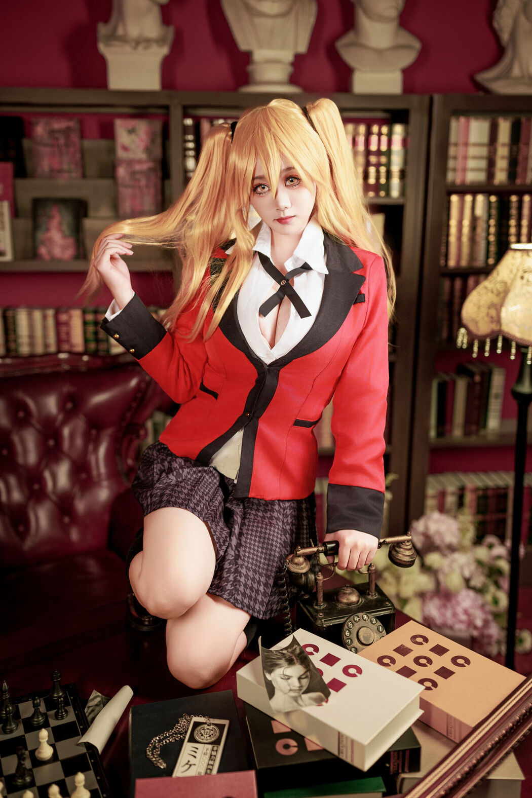 Coser@阿雪雪 &#8211; 狂赌之渊 早乙女芽亚里 制服 (90P)