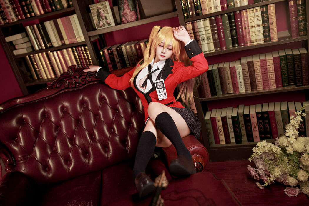 Coser@阿雪雪 – 狂赌之渊 早乙女芽亚里 制服 (90P)