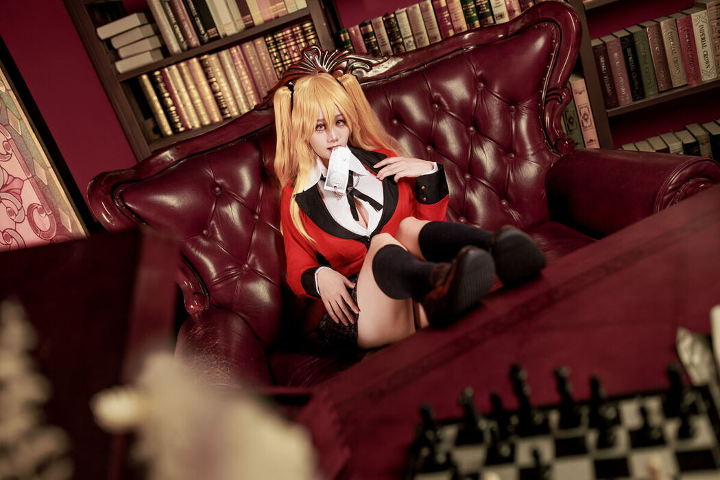 Coser@阿雪雪 – 狂赌之渊 早乙女芽亚里 制服 (90P)