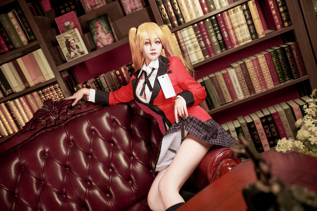 Coser@阿雪雪 – 狂赌之渊 早乙女芽亚里 制服 (90P)