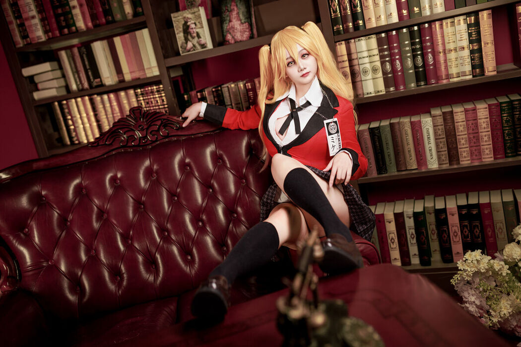 Coser@阿雪雪 – 狂赌之渊 早乙女芽亚里 制服 (90P)