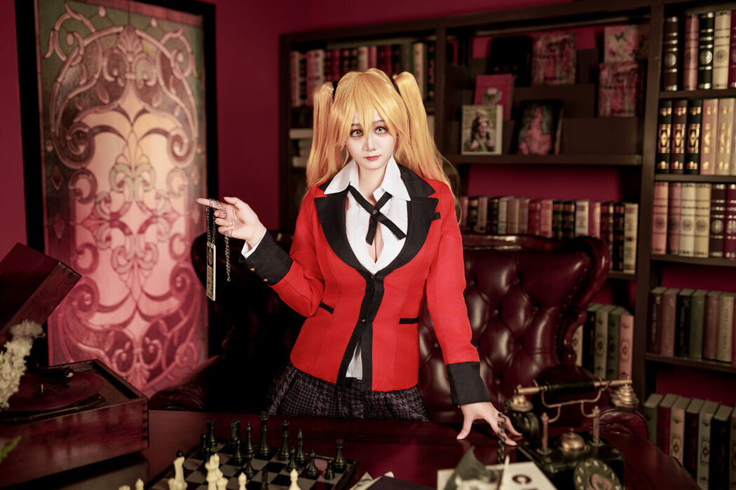 Coser@阿雪雪 – 狂赌之渊 早乙女芽亚里 制服 (90P)