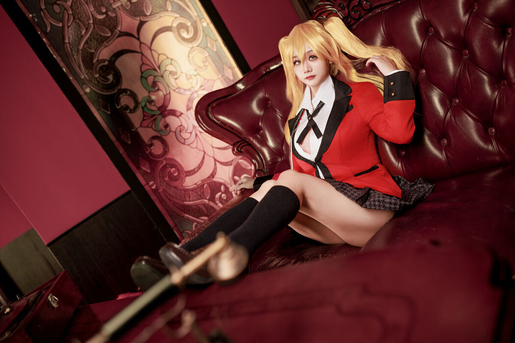 Coser@阿雪雪 – 狂赌之渊 早乙女芽亚里 制服 (90P)