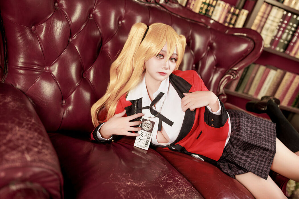 Coser@阿雪雪 – 狂赌之渊 早乙女芽亚里 制服 (90P)