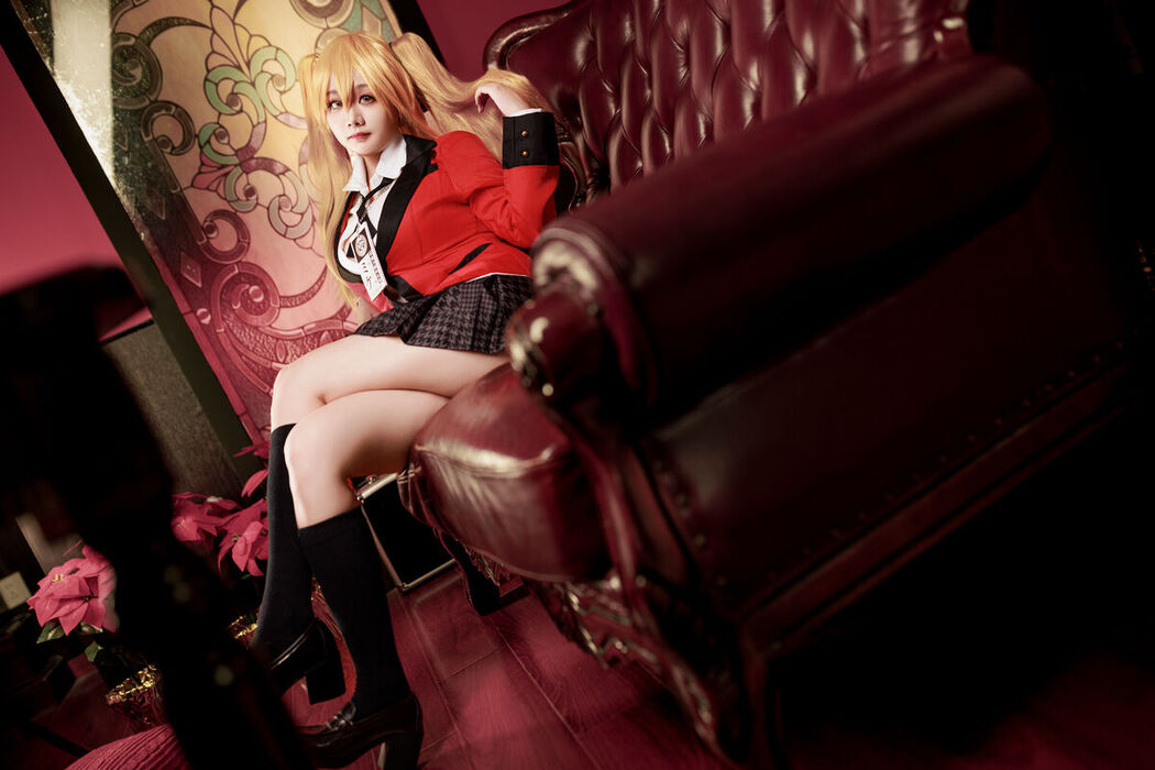 Coser@阿雪雪 – 狂赌之渊 早乙女芽亚里 制服 (90P)