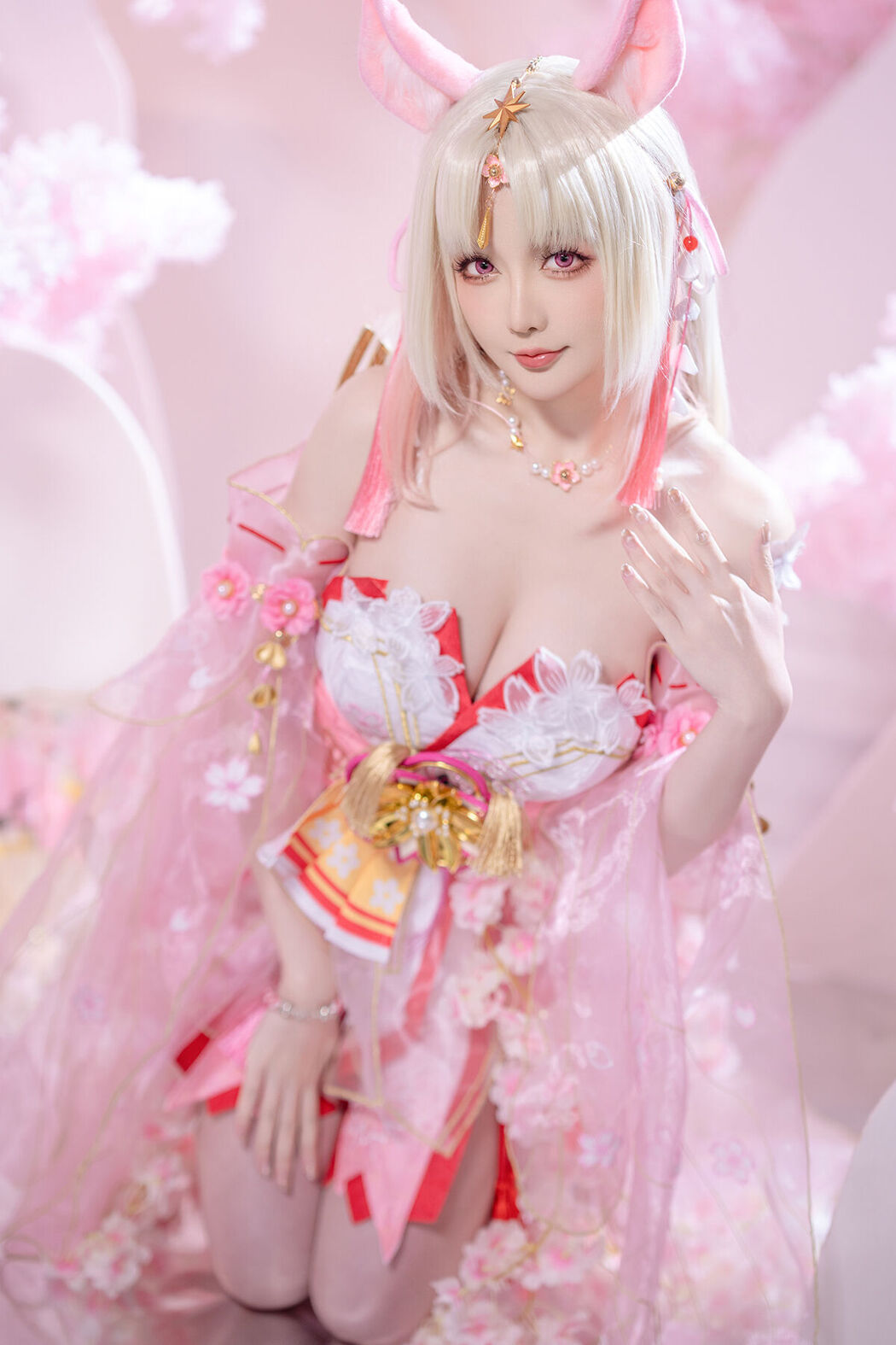 Coser@星之迟迟Hoshilily – 永劫无间 胡桃 樱云天女 (43P) Cover Photo
