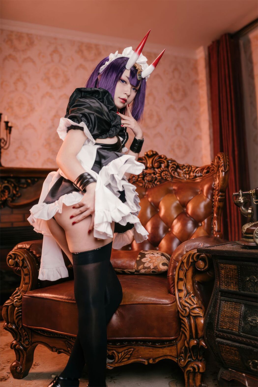 Coser@花铃 – FGO 酒吞童子 女仆 (73P)