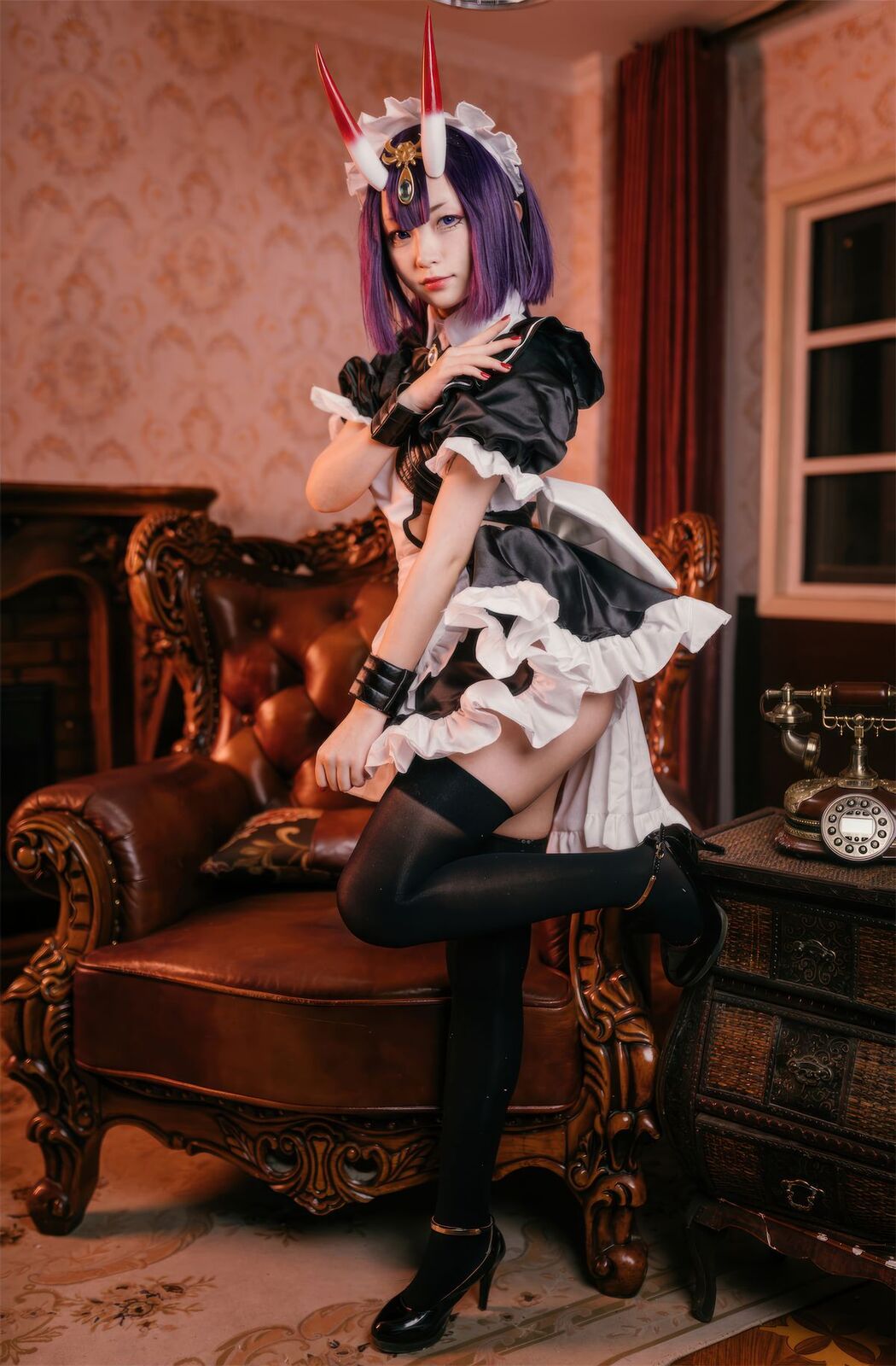 Coser@花铃 – FGO 酒吞童子 女仆 (73P)