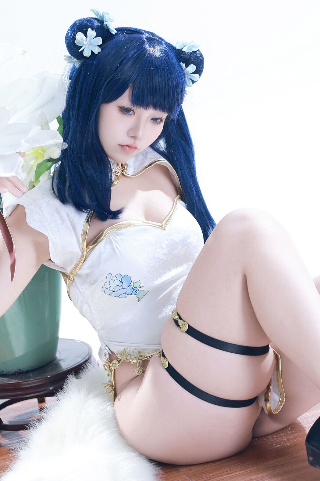 Coser@G44不会受伤 – 宝多六花旗袍 (35P) Cover Photo