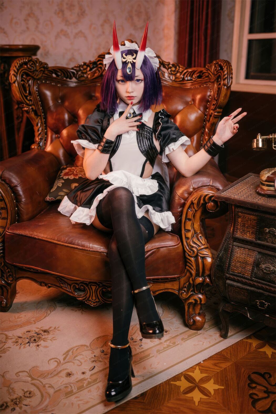 Coser@花铃 – FGO 酒吞童子 女仆 (73P)