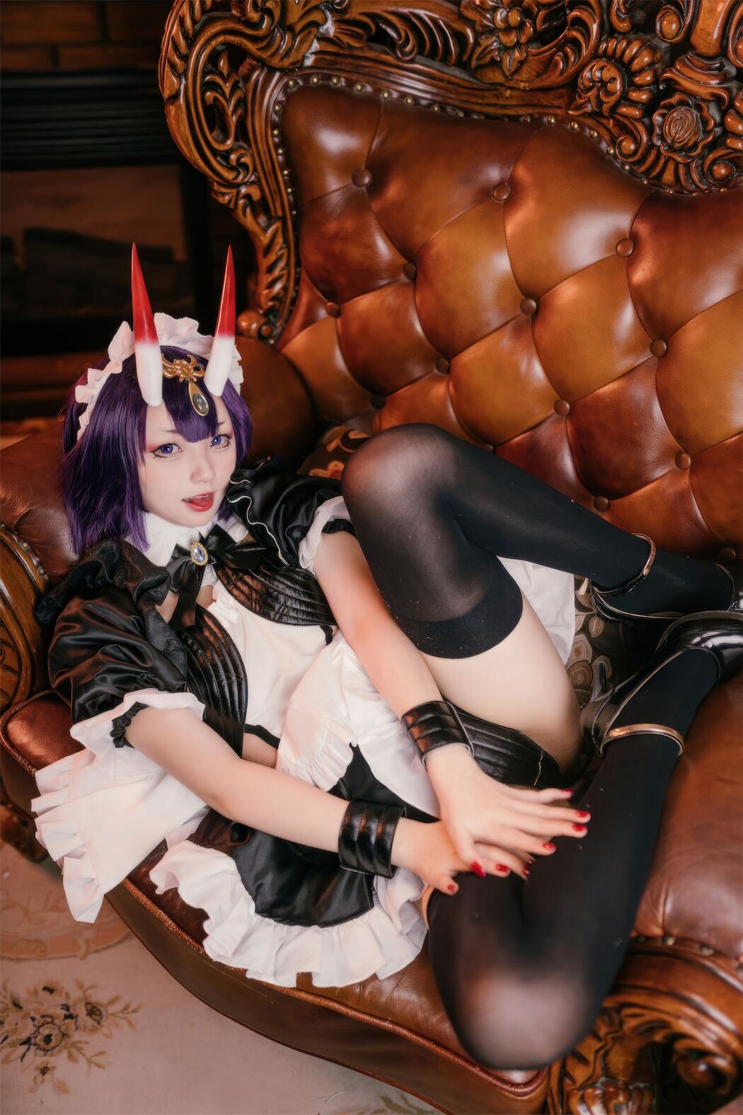 Coser@花铃 – FGO 酒吞童子 女仆 (73P)