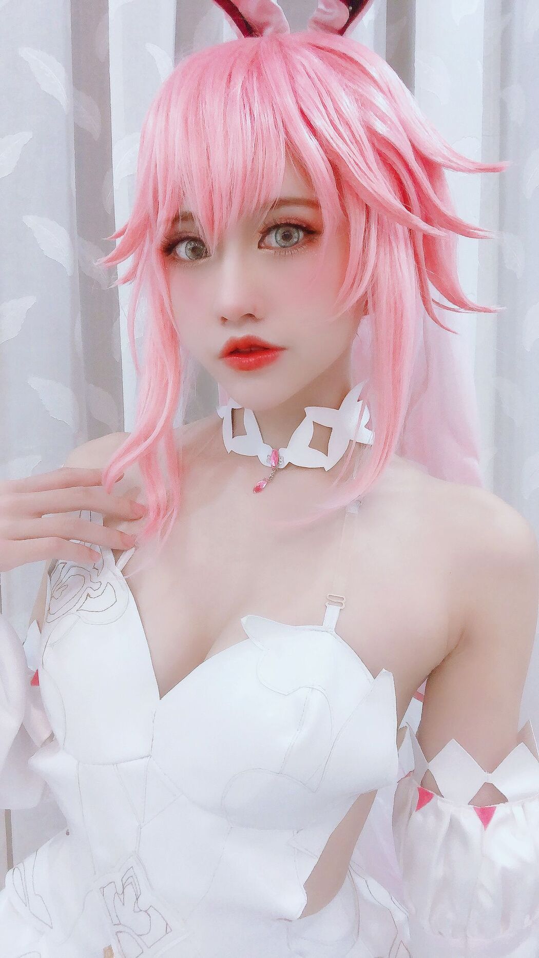 Coser@PingPing – Yae Sakura Wedding Dress (14P – 1V)