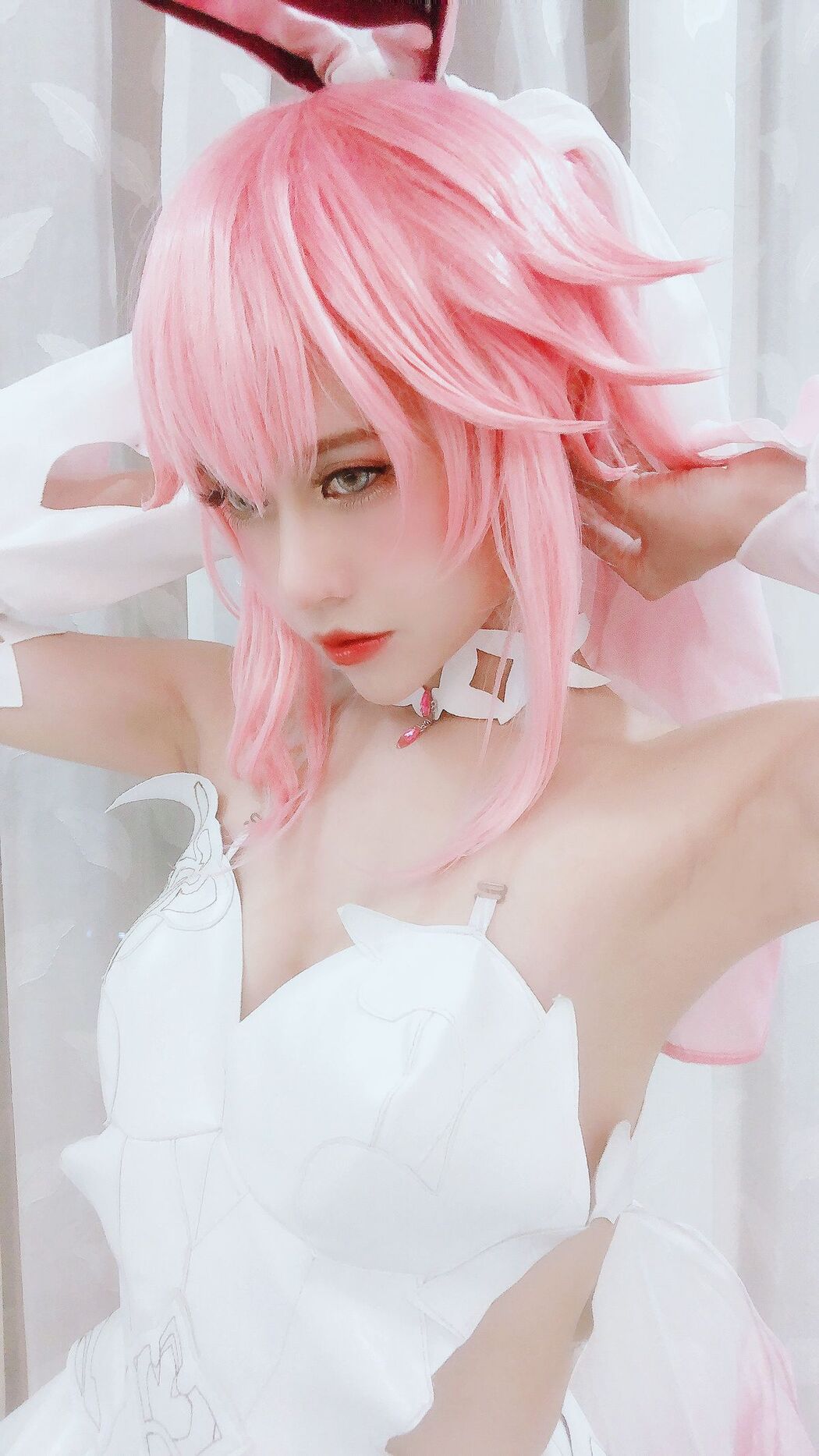 Coser@PingPing – Yae Sakura Wedding Dress (14P – 1V)