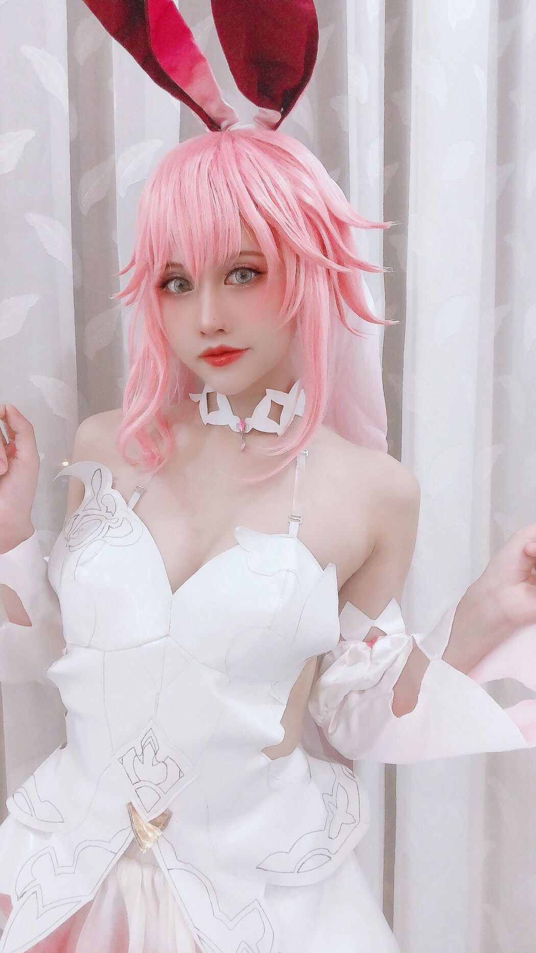 Coser@PingPing – Yae Sakura Wedding Dress (14P – 1V)