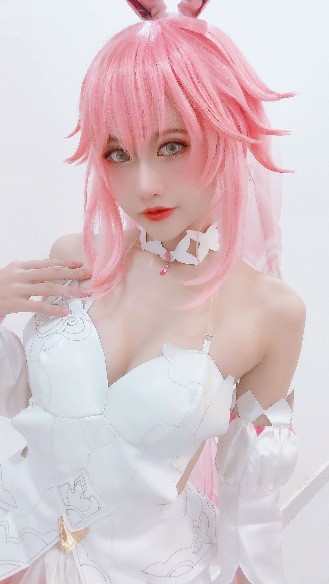 Coser@PingPing – Yae Sakura Wedding Dress (14P – 1V)